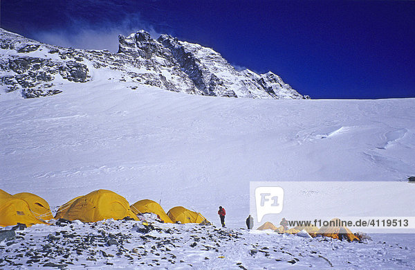 Camp Iv 4 7950m South Col Mount Everest Himalaya Nepal