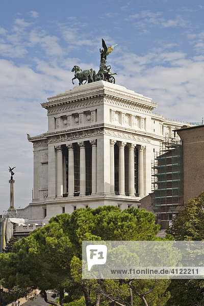 Denkmal Vittoriano von der Rückseite gesehen  Rom  Italien
