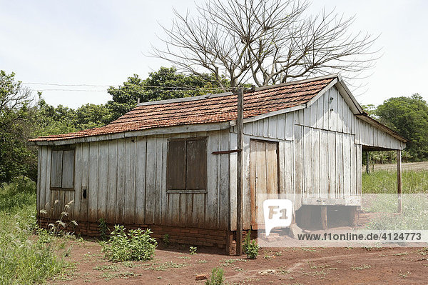 Verlassenes Bauernhaus  Paraguay  Südamerika