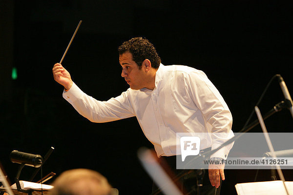 Conductor  Cairo Symphony Orchestra  Cairo  Egypt  North Africa  Africa