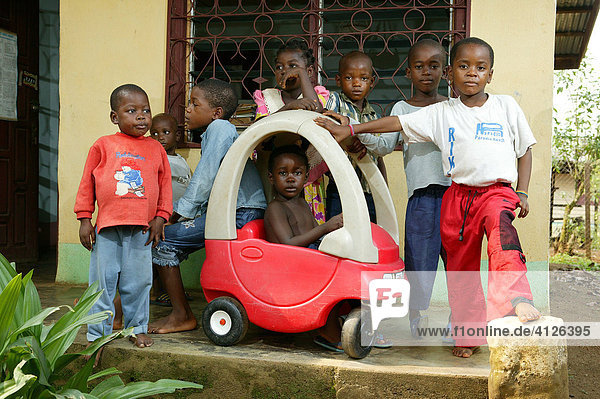 AIDS orphans at an orphanage  Cameroon  Africa
