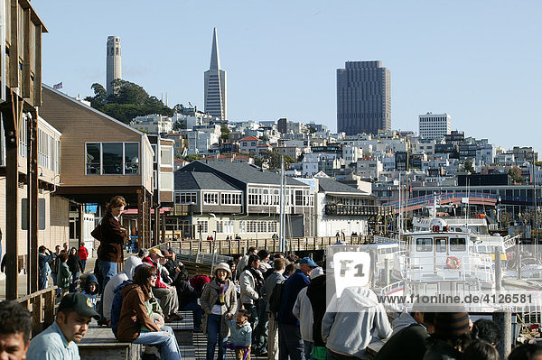 Pier 39  Fisherman's Wharf  San Francisco  Kalifornien  USA  Nordamerika