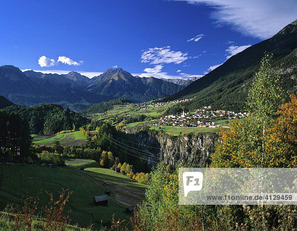 Canyon near Karres  Inntal  Tyrol  Austria