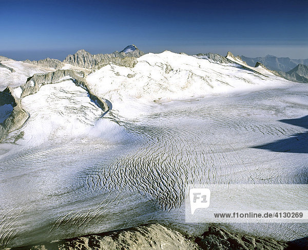 Gletscher der Adamello Gruppe  Lombardei  Ostalpen  Italien