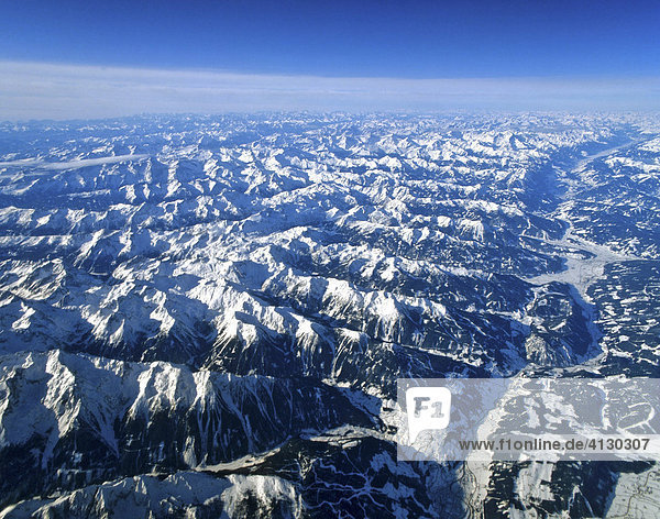 Aerial shot  Schladming  Pinzgau  Styria  Austria  Europe