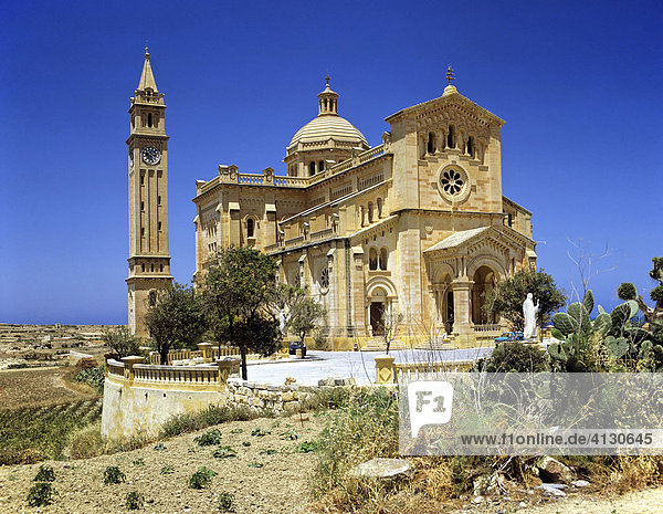 Basilika von Ta´Pinu  Wallfahrtskirche  Gozo  Malta  Mittelmeer