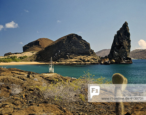 Pinnacle Rock  Pináculo  Insel St. Bartolome  Bartolomä  Galapagos-Inseln  Ecuador