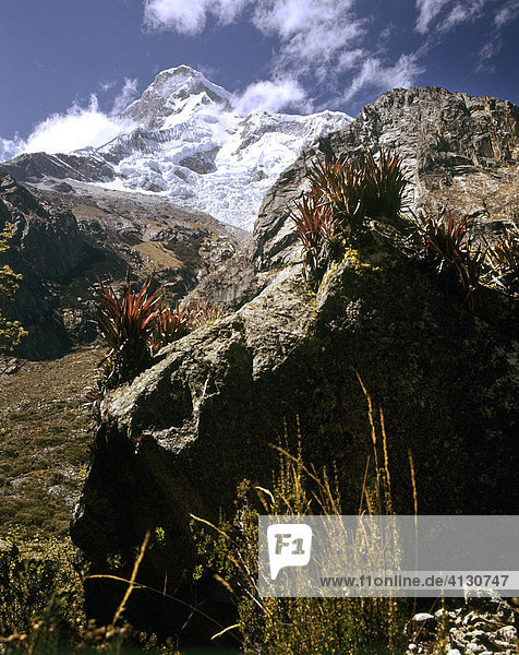 Nordgipfel  Nevado Huascaran  Cordillera Blanca  Anden  Peru  Südamerika
