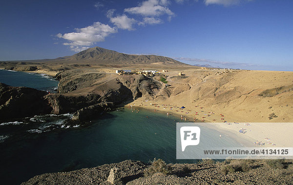Playa Papagayo  Punta del Papagayo  Lanzarote  Canary Islands  Spain