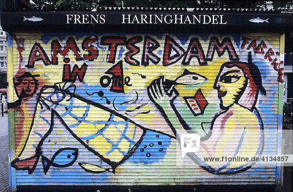 Graffiti  Amsterdam  Niederlande