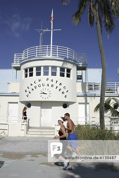 Hauptquartier der Beach Patrol  Miami Beach  Florida  USA