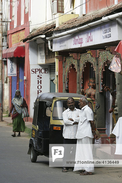 Jüdisches Viertel Mattancherry  Cochin  Kerala  Indien