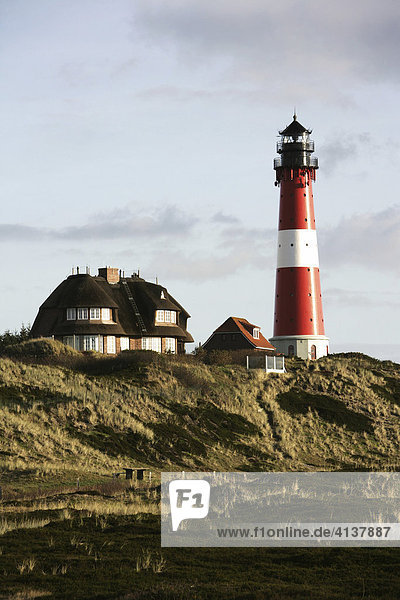 DEU  Bundesrepublik Deutschland  Sylt : Leuchtturm von Hörnum. Nordseeinsel Sylt