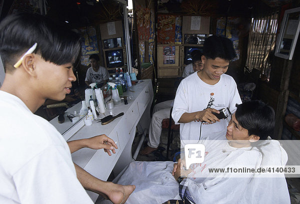 Barber shop  Nha Trang  Khánh Hòa Province  South Central Coast  Vietnam  Asia
