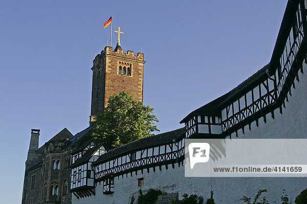 Die Wartburg bei Eisenach  Thüringen  Deutschland