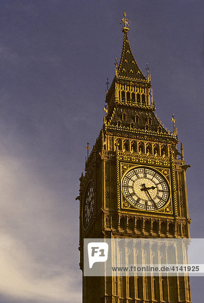 Uhrturm Big Ben  London  England  Großbritannien