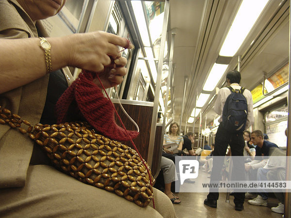 USA United States of America New York City: New York Subway.