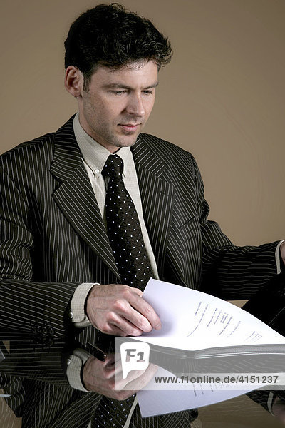 Businessman at his desk