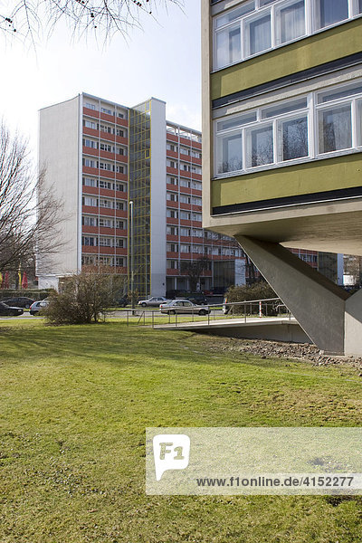 Zwei Wohnhäuser der Internationalen Bauausstellung 1957  Hansaviertel  Berlin  Deutschland