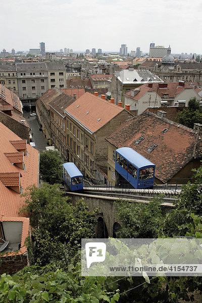 Stadtansicht. Zagreb Kroatien