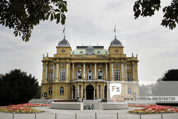 Kroatisches Nationaltheater. Zagreb Kroatien