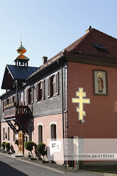 Russisch-orthodoxe Kirche in Bischofsheim  Rhön  Unterfranken  Bayern  Deutschland  Europa
