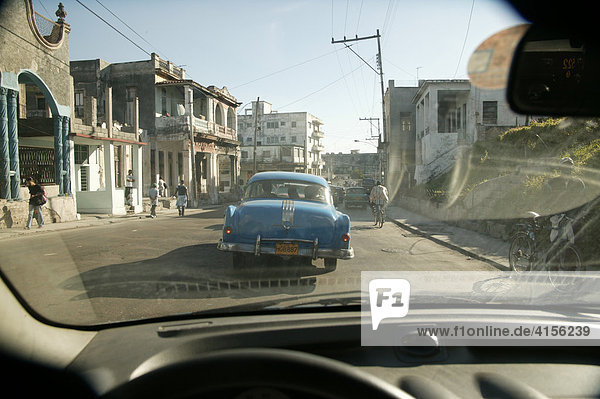 American vintage car in Havana  Cuba  Caribbean