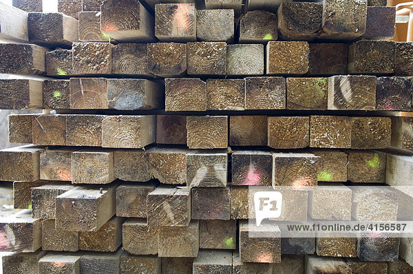 Square-shaped timber