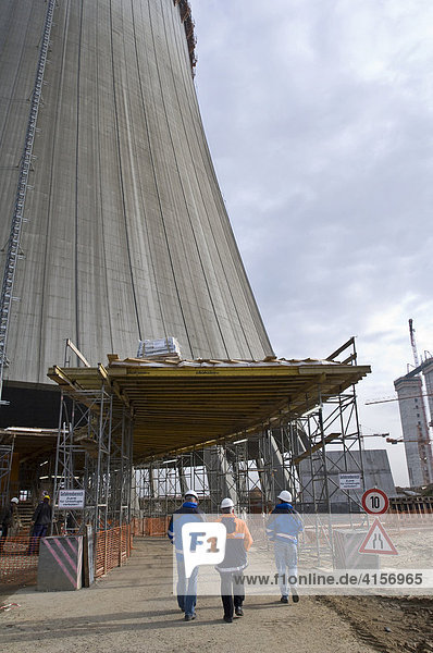 Europe's largest construction site  Brown coal plant  Neurath  North Rhine-Westphalia  Germany