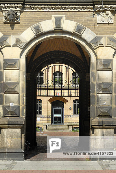 Portal des Gerichtsgebäude - Bremen Deutschland Europa.
