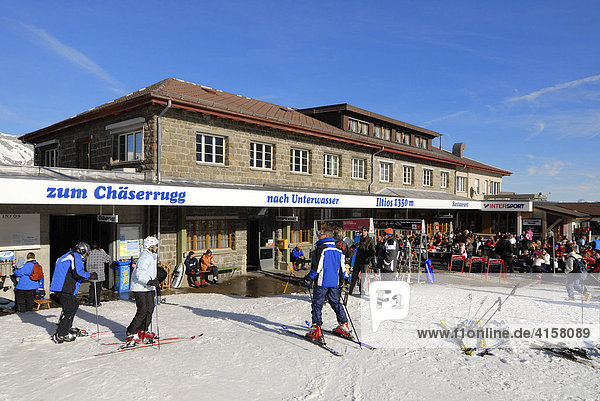 Bergrestaurant Iltios - Unterwasser  Kanton St. Gallen  Schweiz  Europa.