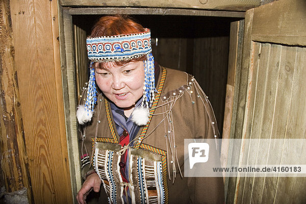 Volk der Evenki. Magadan Gebiet  Ostsibirien  Russland