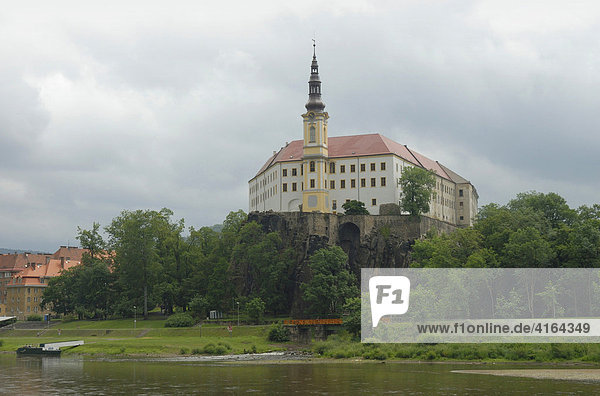 Schloss Decin  Böhmen  Tschechische Republik