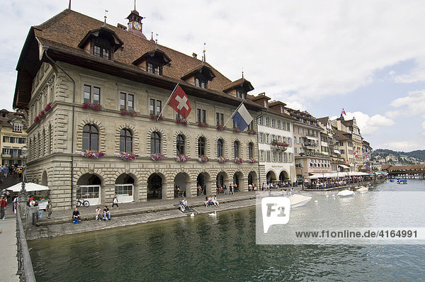Rathaus an der Reuss  Luzern  Schweiz
