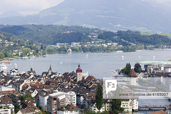Altstadt von Luzern am Vierwaldstätter See  Schweiz