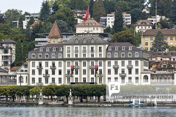 Hotel Schweizer Hof am Vierwaldstätter See Luzern  Kanton Luzern  Schweiz