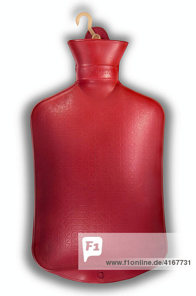 Rote Wärmflasche
