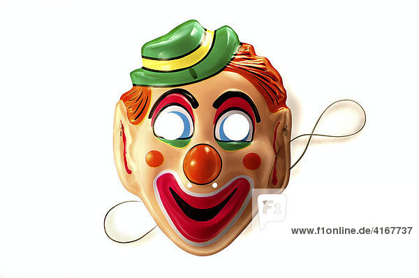 Clownmaske mit Gummischnur