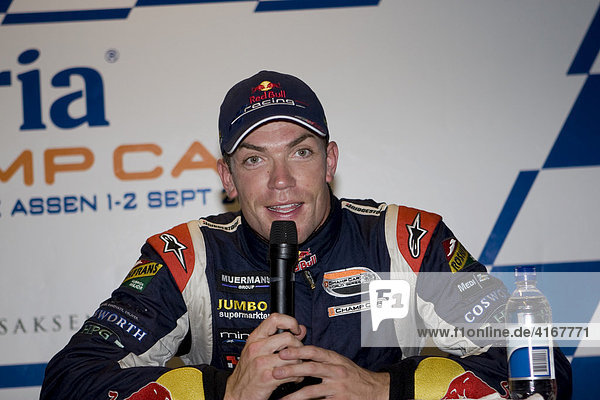Pressekonferenz mit Robert Dornboos  Champ Car Serie in Assen Niederlande