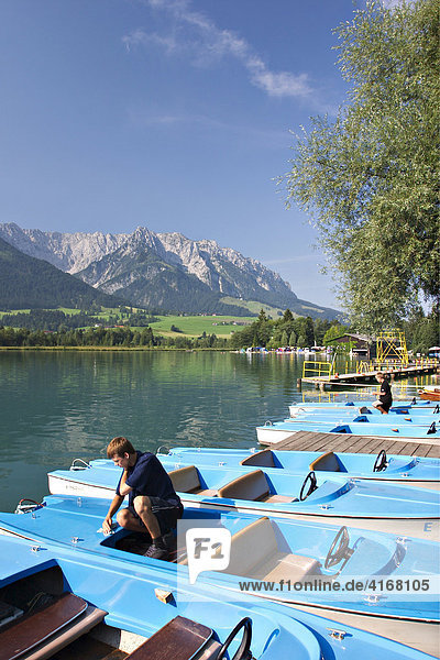 Lake Walchsee in Tyrol - Austria