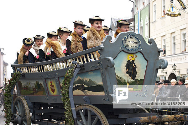 Leonhardi parade in Bad Toelz - Upper Bavaria