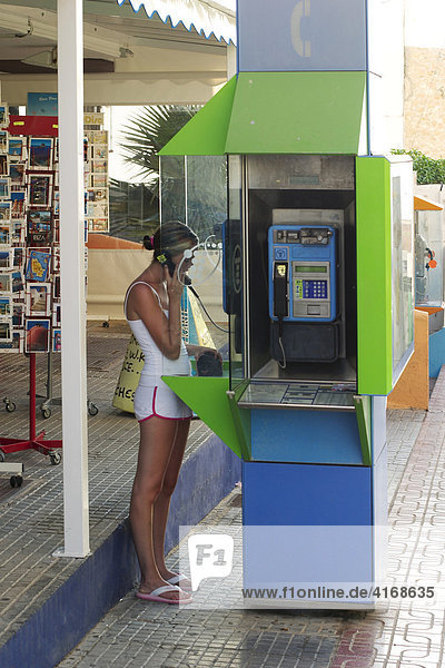 Telefonzelle in Sant Antoni de Portmany - San Antonio Abad - Ibiza