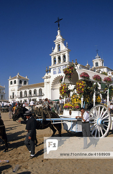El RocÌo - RomerÌa Pfingst-Wallfahrt Fiesta - Costa de la Luz - Andalusien Provinz Huelva Spanien