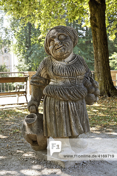 Dwarf in Zwerglgarten (Dwarf Garden) Salzburg Austria