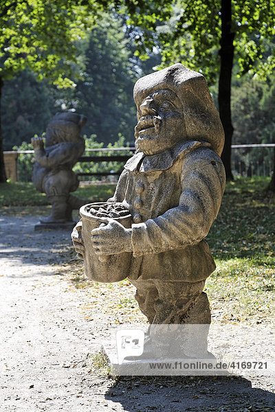 Dwarf in Zwerglgarten (Dwarf Garden) Salzburg Austria