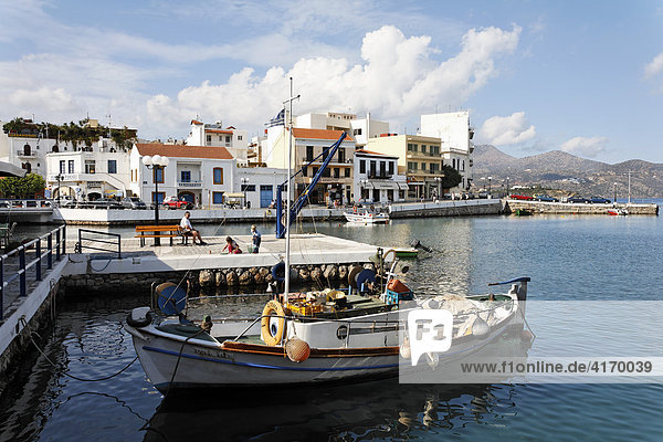 Agios Nikolaos (Aghios Nikolaos)  Hafen  Kreta  Griechenland