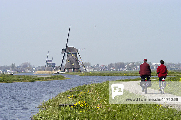 Windmühlen  Fahrräder  Niederlande