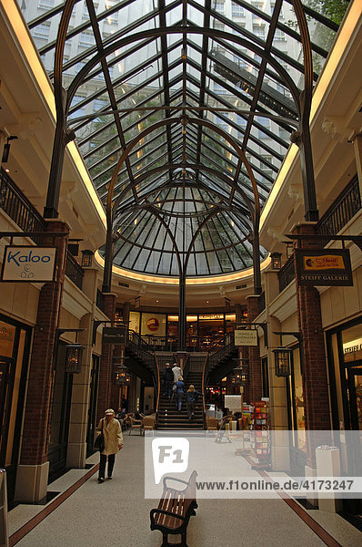 Levantehaus shopping arcade in the centre of Hamburg  Germany  Europe