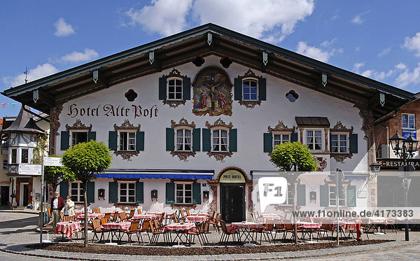 Hotel Alte Post  Oberammergau  Bayern  Deutschland  Europa