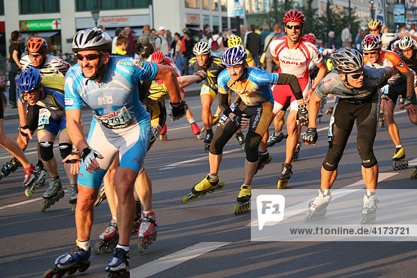Inline-Skater beim Berlin-Marathon Deutschand